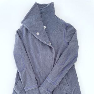 lululemon Gratitude Wrap Heathered Inkwell Snap Jacket